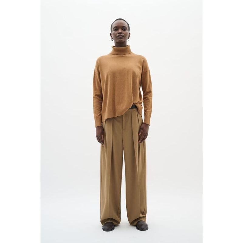 GleaIW Kellsie Turtleneck Jumper Tobacco