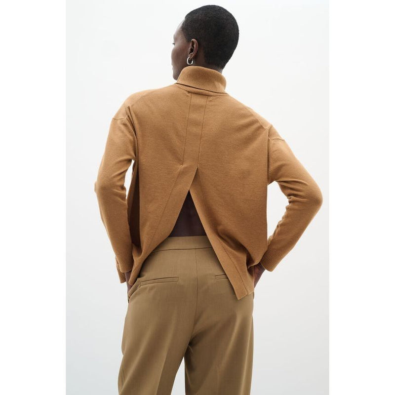 GleaIW Kellsie Turtleneck Jumper Tobacco