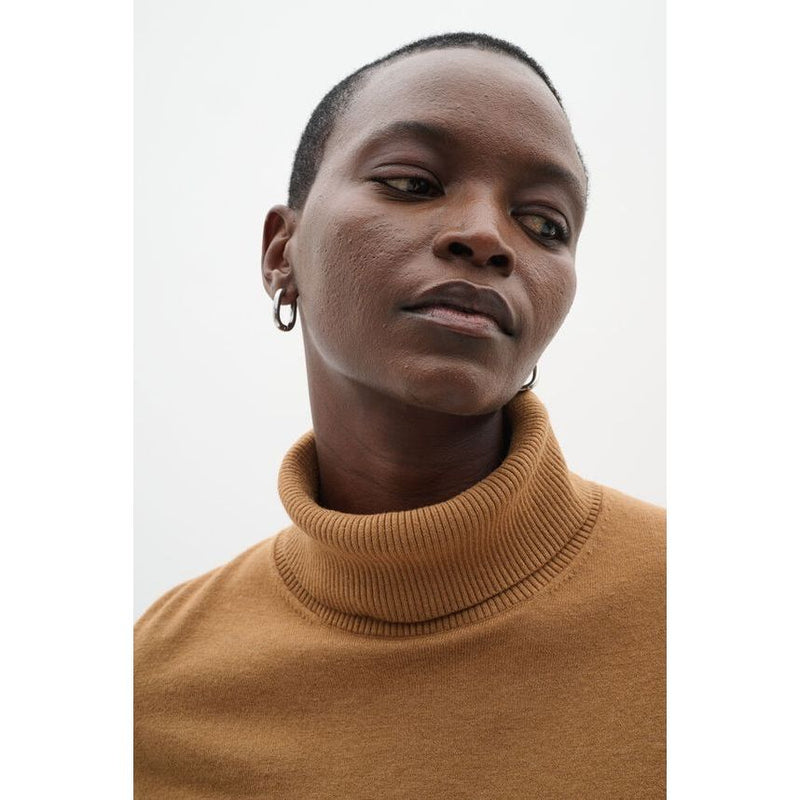 GleaIW Kellsie Turtleneck Jumper Tobacco