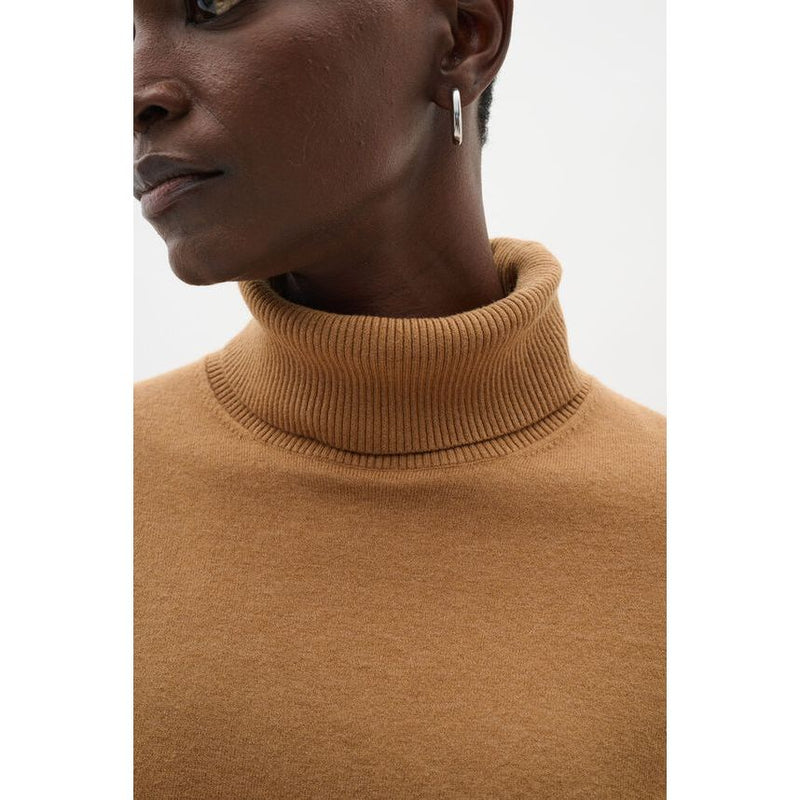 GleaIW Kellsie Turtleneck Jumper Tobacco