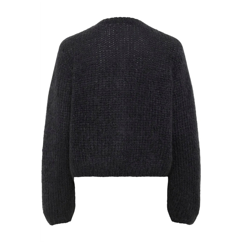 Jetra Mohair Wool Pullover Dark Grey Melange