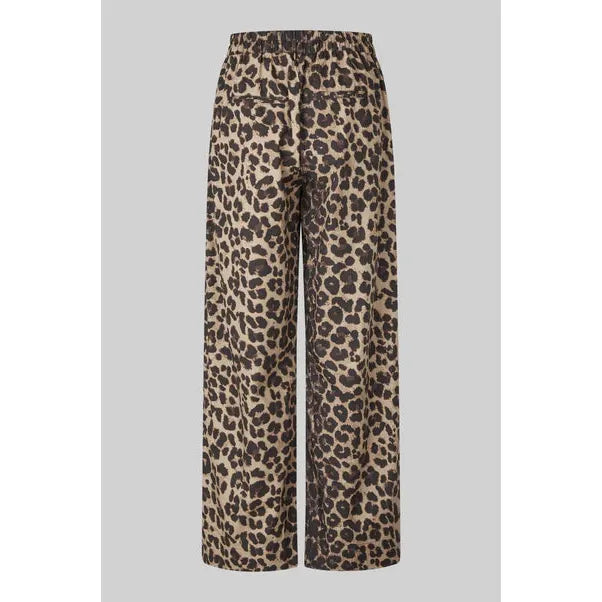 Leora Trousers Dark Leopard