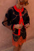 Jaden Floral Cardigan Black/Brown