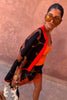 Jaden Floral Cardigan Black/Brown