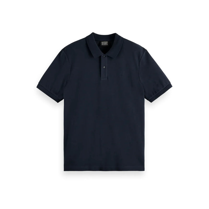 Scotch & Soda Logo Pique Polo Night