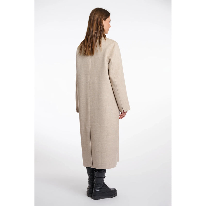 Adria Double Breasted Reversible Coat Beige