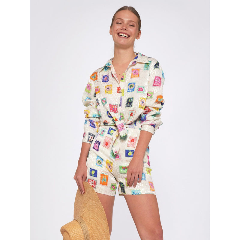 Gaby Ibiza Holiday Print Shirt Multicolour