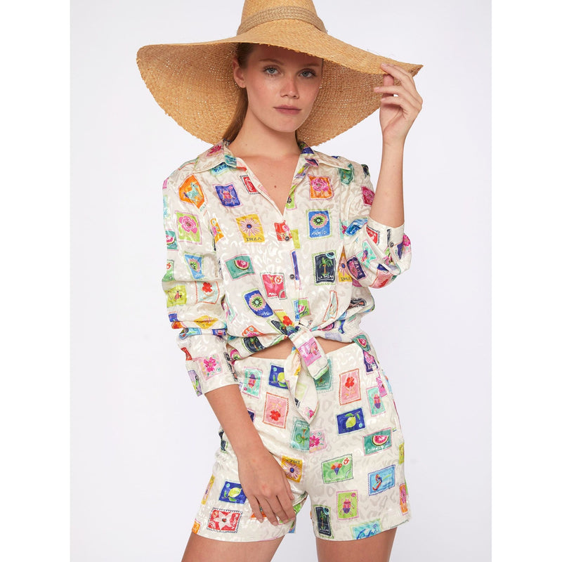 Gaby Ibiza Holiday Print Shirt Multicolour