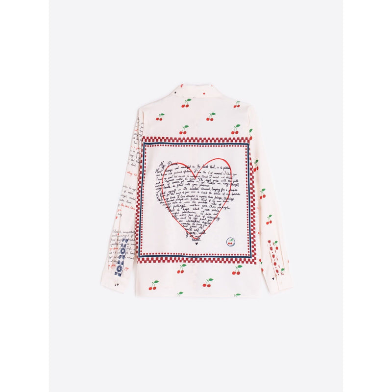 Cherry Cartas De Amor Print Shirt