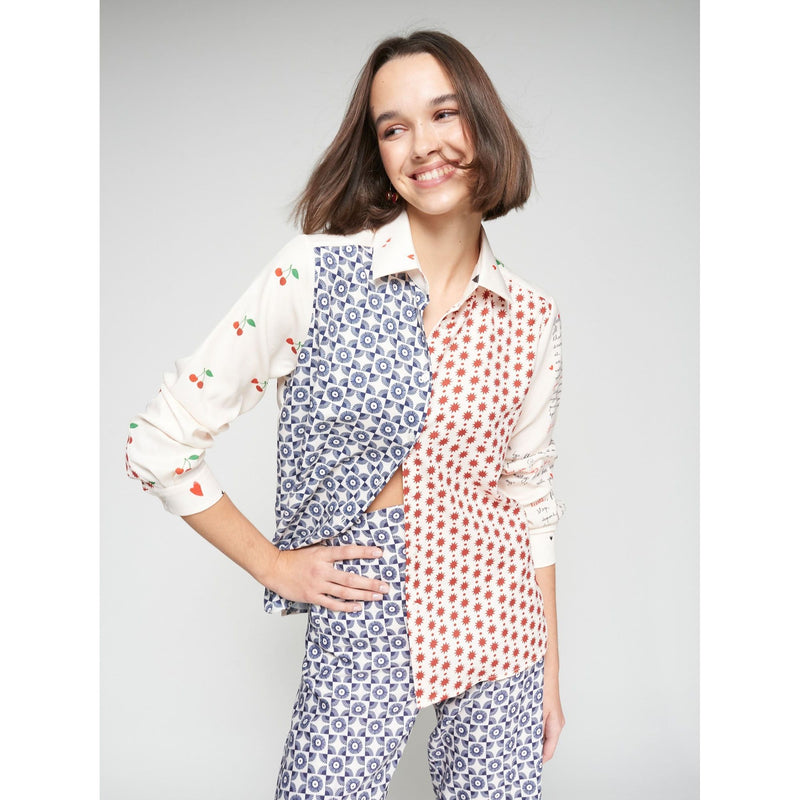 Cherry Cartas De Amor Print Shirt