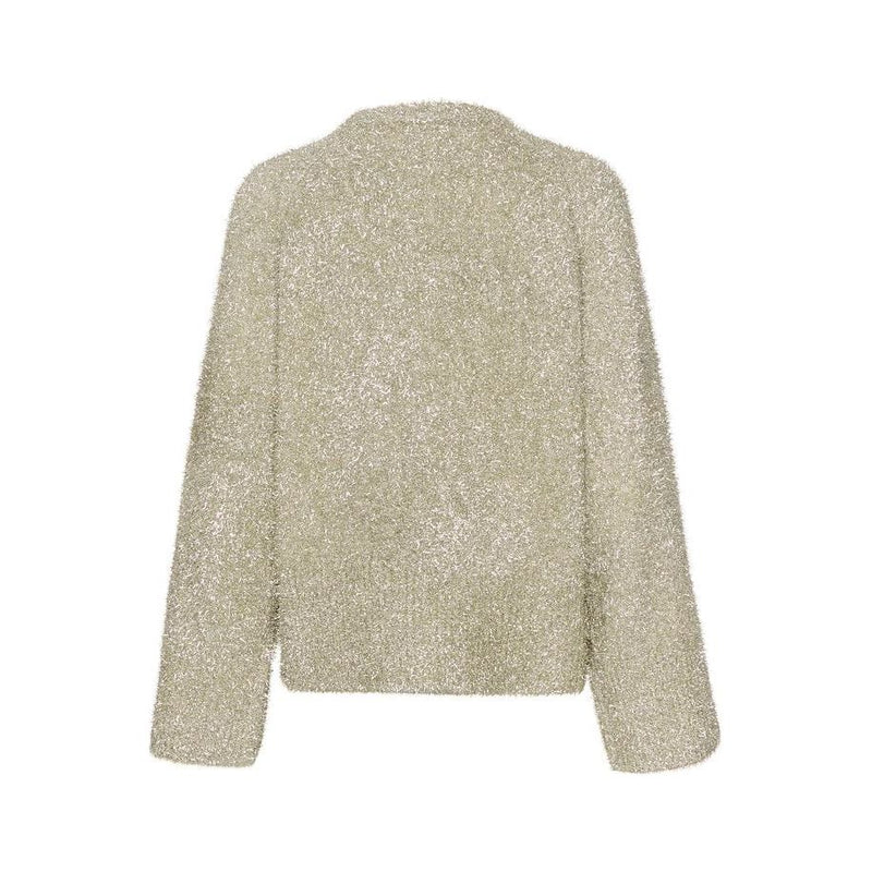 YelenaIW Metallic Yarm Pullover Silver