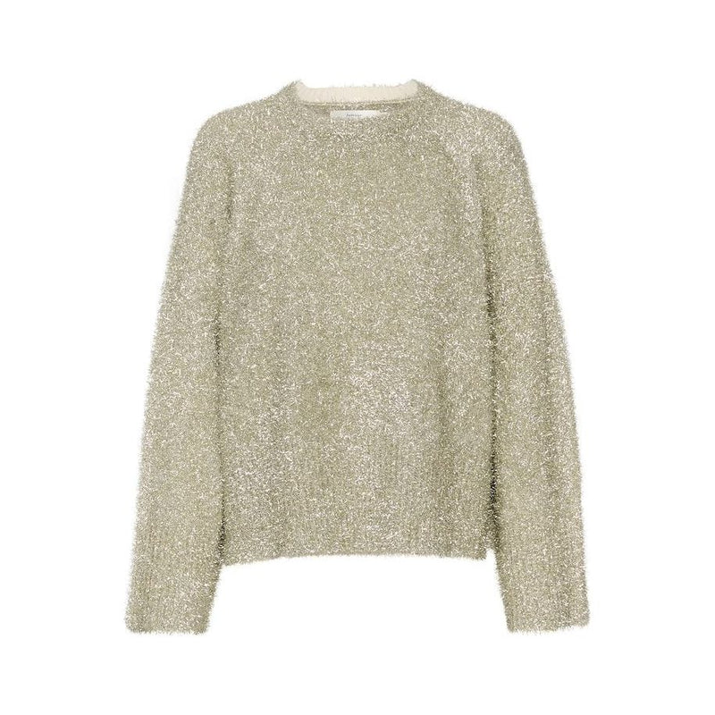 YelenaIW Metallic Yarm Pullover Silver