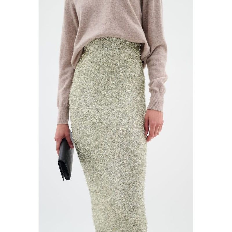 YelenaIW Metallic Yarn Skirt Silver