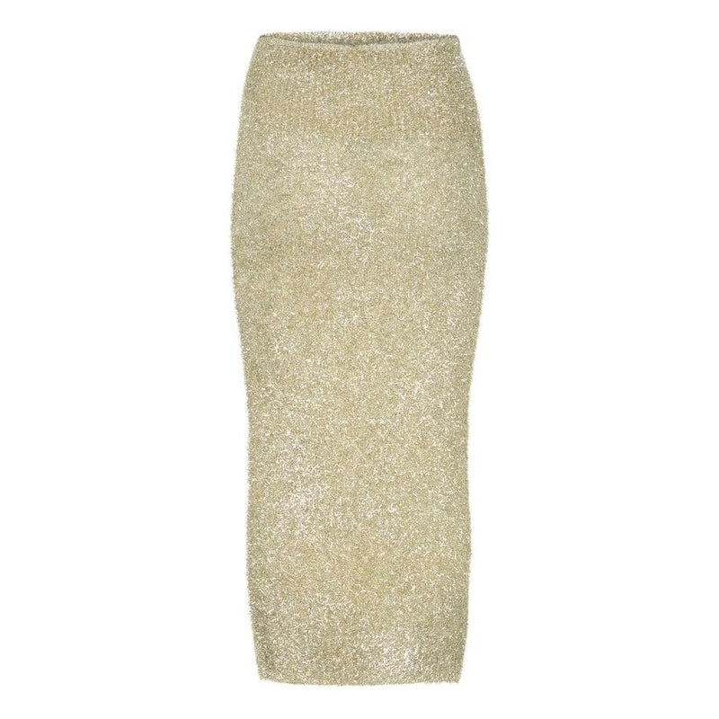 YelenaIW Metallic Yarn Skirt Silver