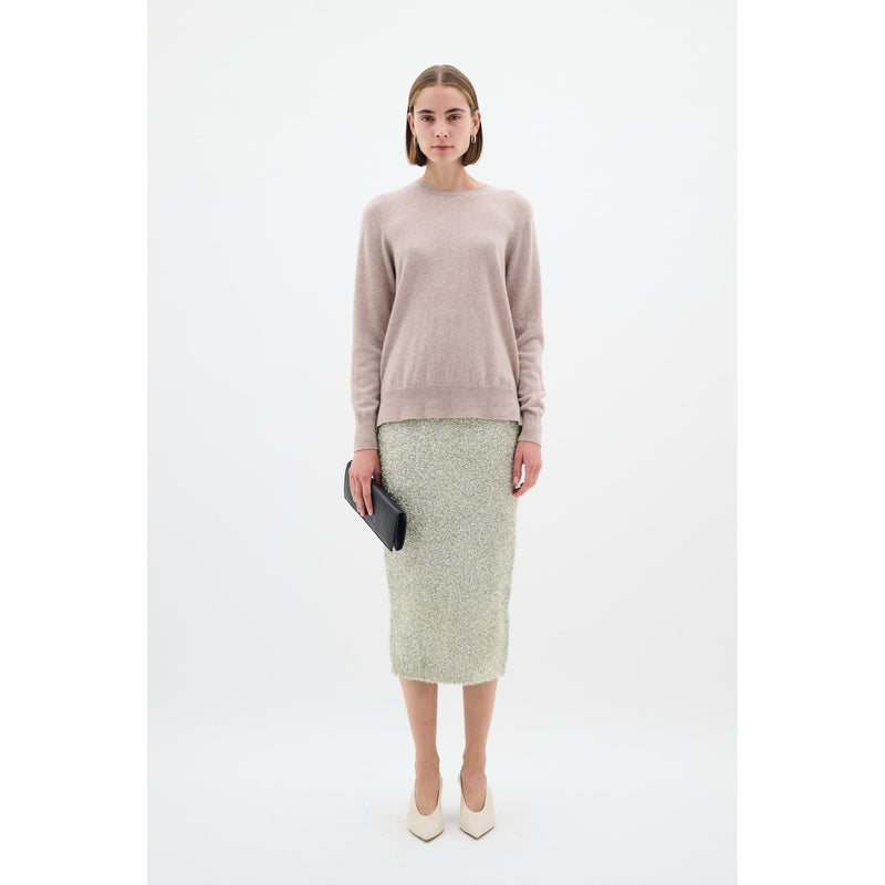 YelenaIW Metallic Yarn Skirt Silver