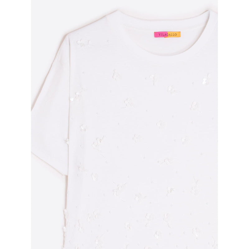Flores Embroidered T-Shirt White