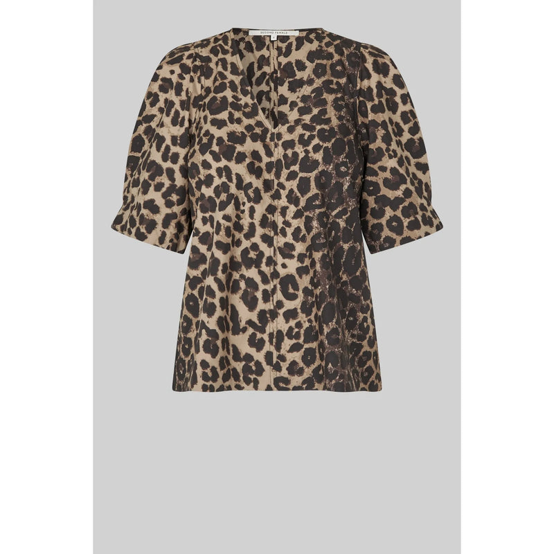 Leora Blouse Dark Leopard