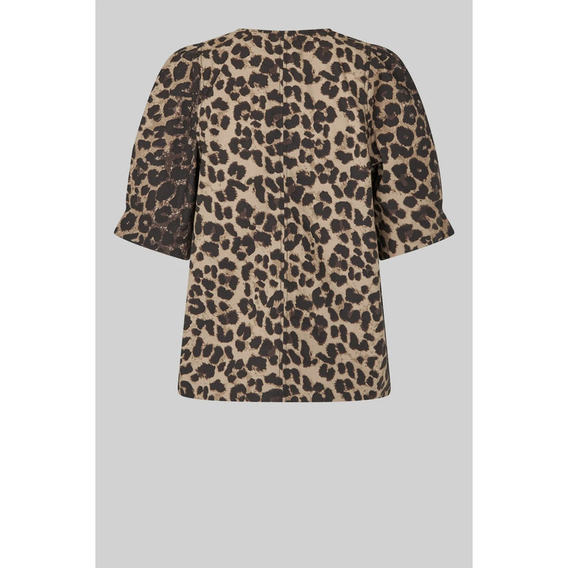 Leora Blouse Dark Leopard