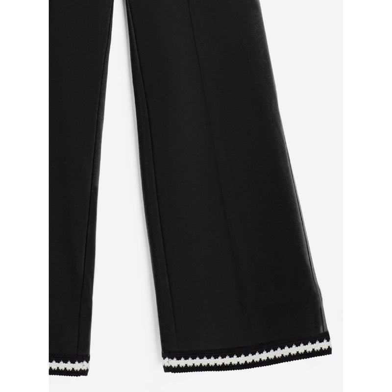 Biarritz Embroidered Detail Trousers Black