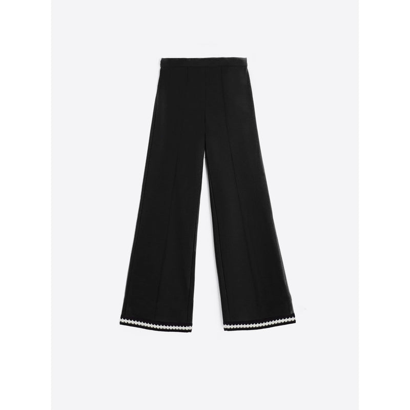 Biarritz Embroidered Detail Trousers Black