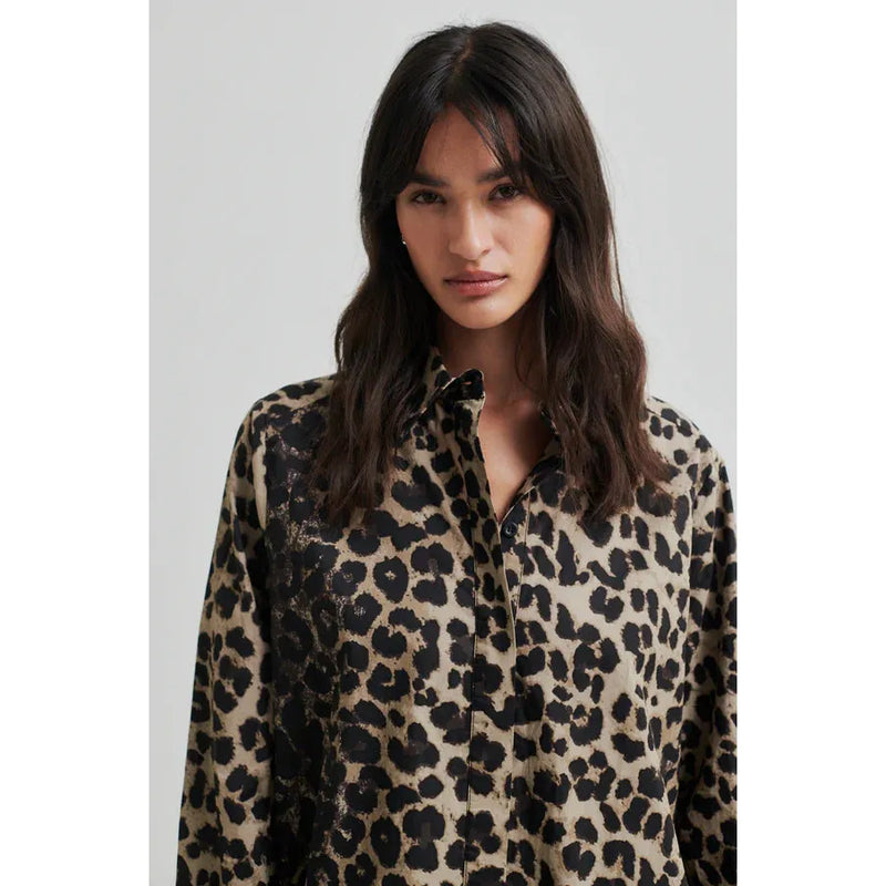 Leora Tunic Dress Dark Leopard