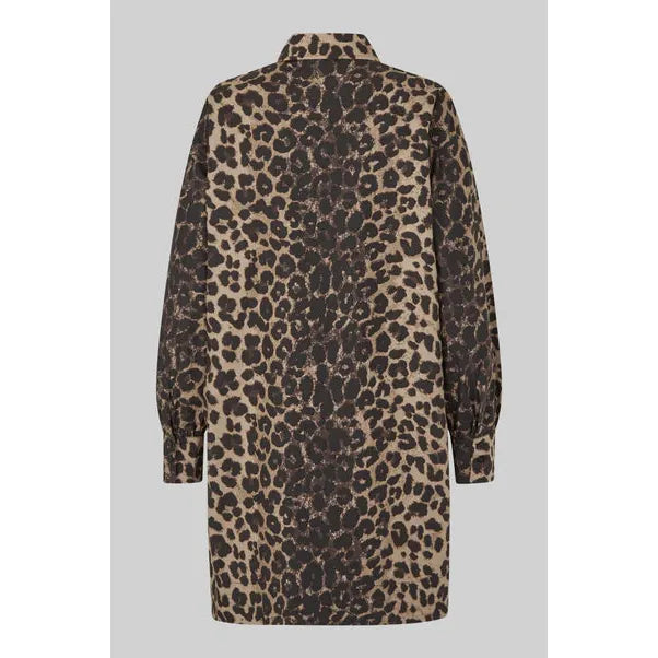 Leora Tunic Dress Dark Leopard