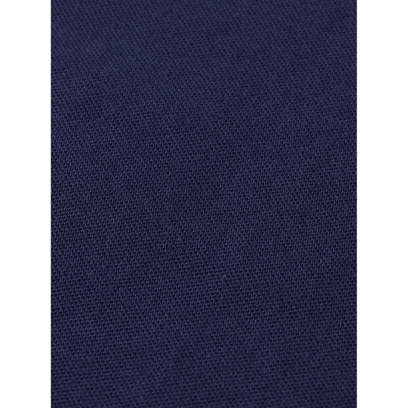 Scotch & Soda Pique Chest Pocked Polo Shirt Navy