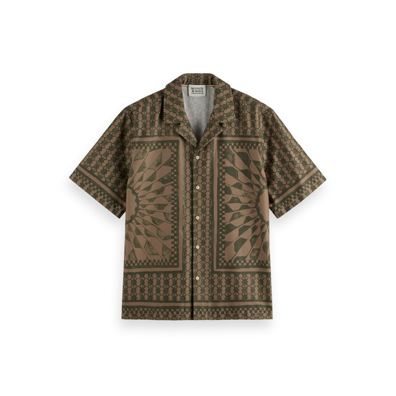 Scotch & Soda AOP Shirt Brown