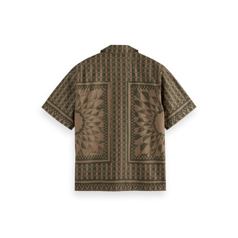 Scotch & Soda AOP Shirt Brown