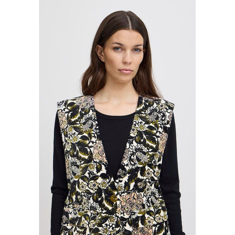 IREVELVA Floral Waistcoat Florals