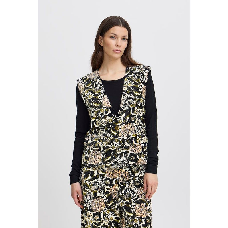 IREVELVA Floral Waistcoat Florals