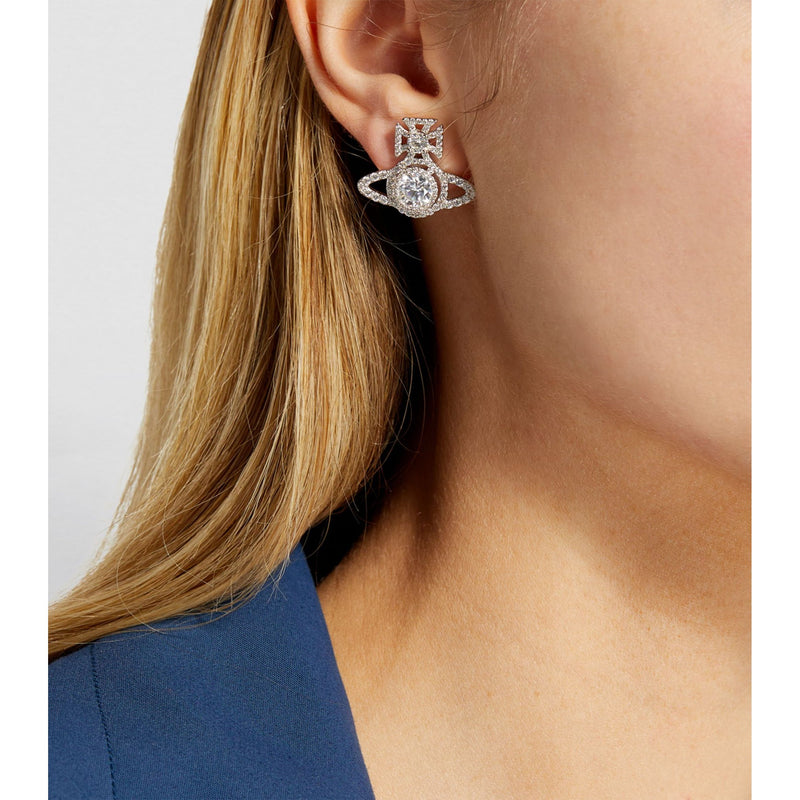 Norabelle Earrings Platinum/White
