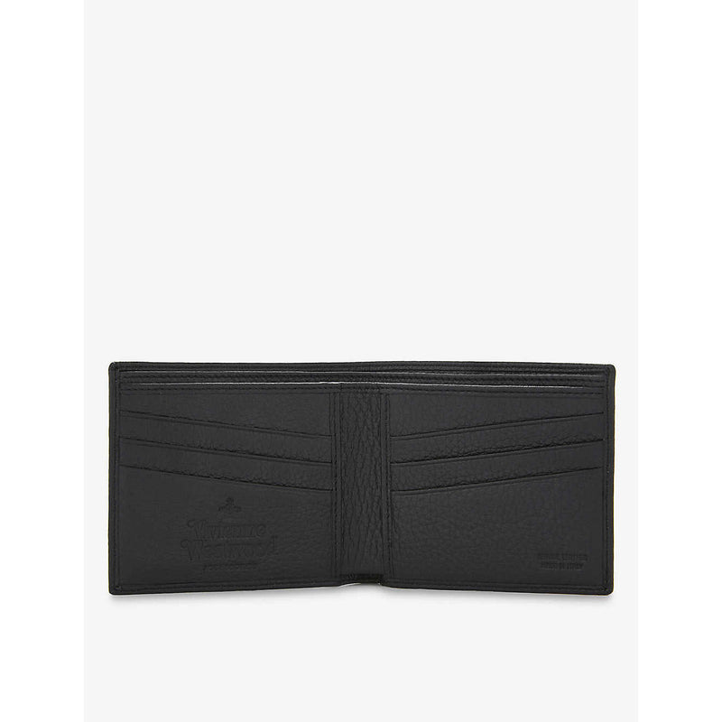 Grain Leather Unisex Wallet Black