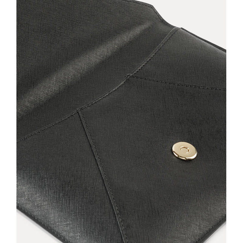 SAFFIANO Envelope Clutch Black