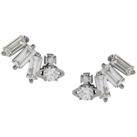 Molly Earrings Platinum/Crystal