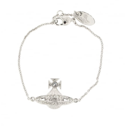 Minnie Bas Relief Bracelet Platinum/Crystal