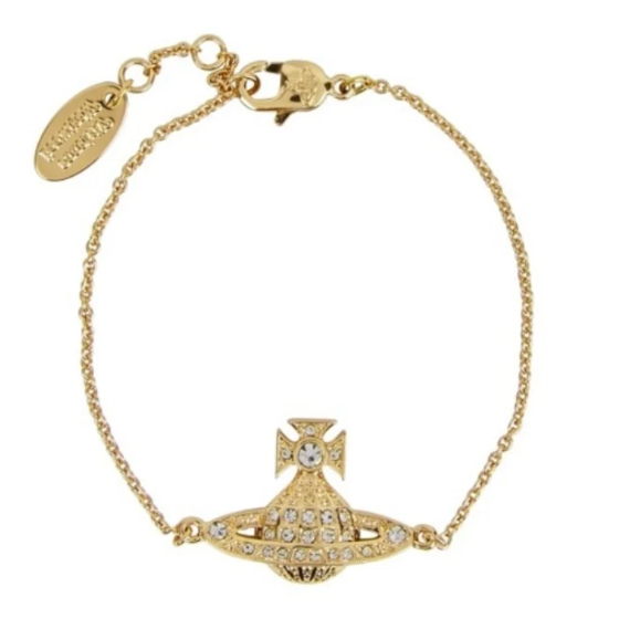 Minnie Bas Relief Bracelet Gold/Crystal